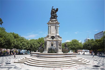 Monument in Praca Sao Sebastiao (St. Sebastian Square), Manaus, Amazonas, Brazil, South America Stock Photo - Rights-Managed, Code: 841-06501459