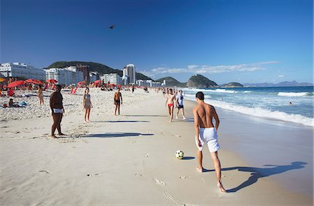 female kick male - Copacabana beach, Rio de Janeiro, Brazil, South America Stock Photo - Rights-Managed, Code: 841-06501487