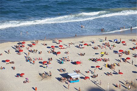 View of Copacabana beach, Rio de Janeiro, Brazil, South America Foto de stock - Con derechos protegidos, Código: 841-06501492