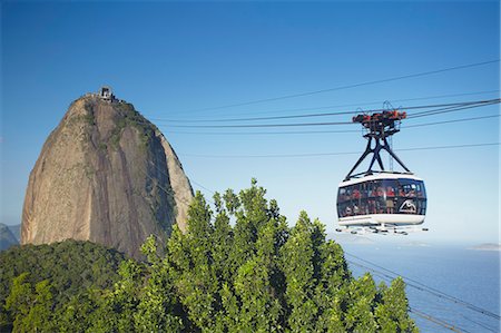 Cable car at Sugar Loaf Mountain (Pao de Acucar), Urca, Rio de Janeiro, Brazil, South America Photographie de stock - Rights-Managed, Code: 841-06501547