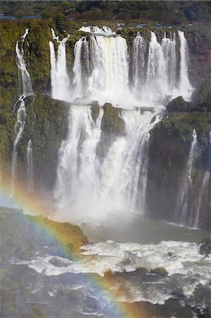 rainbow falls - Iguacu Falls, Iguacu National Park, UNESCO World Heritage Site, Parana, Brazil, South America Stock Photo - Rights-Managed, Code: 841-06501569