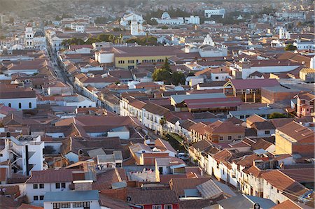 View of Sucre, UNESCO World Heritage Site, Bolivia, South America Photographie de stock - Rights-Managed, Code: 841-06501616