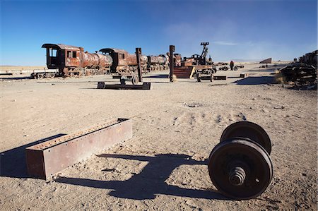 Cemeterio de Trenes (Train Cemetery), Uyuni, Potosi Department, Bolivia, South America Stock Photo - Rights-Managed, Code: 841-06501681