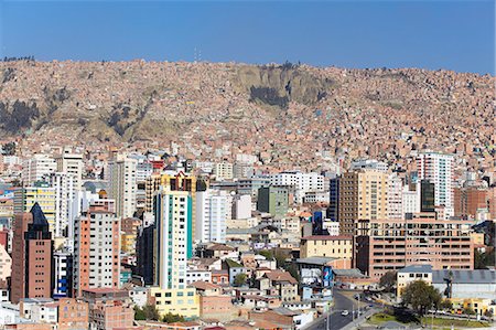 View of downtown La Paz, Bolivia, South America Stock Photo - Rights-Managed, Code: 841-06501739