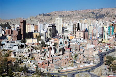 View of downtown La Paz, Bolivia, South America Stock Photo - Rights-Managed, Code: 841-06501741