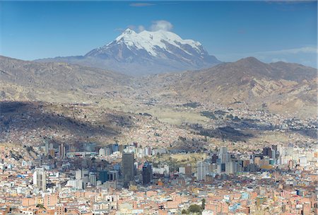View of Mount Illamani and La Paz, Bolivia, South America Photographie de stock - Rights-Managed, Code: 841-06501812