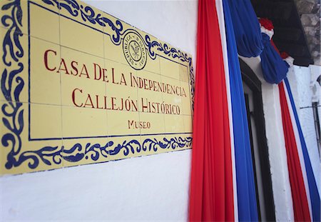 placa (conmemorativa) - Casa de la Independencia (House of Independence), Asuncion, Paraguay, South America Foto de stock - Con derechos protegidos, Código: 841-06501875