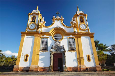 Matriz de Santo Antonio Church, Tiradentes, Minas Gerais, Brazil, South America Stockbilder - Lizenzpflichtiges, Bildnummer: 841-06501962