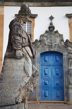 The Prophets sculpture by Aleijadinho at Sanctuary of Bom Jesus de Matosinhos, UNESCO World Heritage Site, Congonhas, Minas Gerais, Brazil, South America Stock Photo - Rights-Managed, Code: 841-06501977