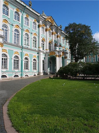 st petersburg, russia - Winter Palace and Hermitage Museum, UNESCO World Heritage Site, St. Petersburg, Russia, Europe Stock Photo - Rights-Managed, Code: 841-06501983