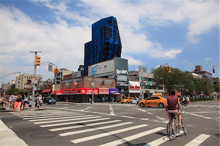 Blue Building, Luxury Apartment Building, Delancey Street, Lower East Side, Manhattan, New York City, United States of America, North America Photographie de stock - Rights-Managed, Code: 841-06502019