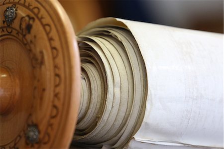 rolled up paper - Jewish Torah scroll, Paris, France, Europe Stock Photo - Rights-Managed, Code: 841-06502074