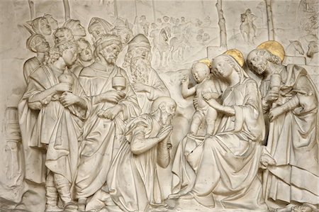 simsearch:841-06502075,k - Adoration of the Magi, St. Germain l'Auxerrois church, Paris, France, Europe Stock Photo - Rights-Managed, Code: 841-06502111