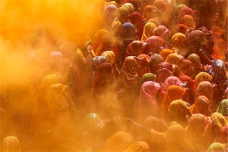 Holi celebration in Dauji temple, Dauji, Uttar Pradesh, India, Asia Photographie de stock - Rights-Managed, Code: 841-06502167