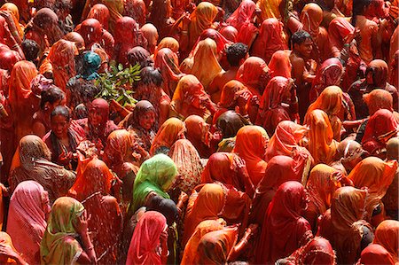 Holi celebration in Dauji temple, Dauji, Uttar Pradesh, India, Asia Stock Photo - Rights-Managed, Code: 841-06502169