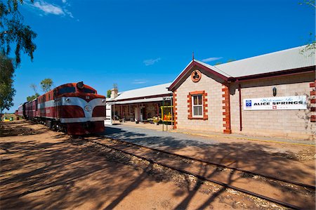 The Ghan in the Ghan Heritage Museum, Alice Springs, Northern Territory, Australia, Pacific Photographie de stock - Rights-Managed, Code: 841-06502323