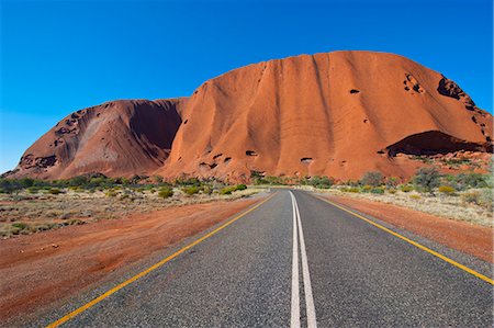 Uluru (Ayers Rock), Uluru-Kata Tjuta National Park, UNESCO World Heritage Site, Northern Territory, Australia, Pacific Stockbilder - Lizenzpflichtiges, Bildnummer: 841-06502341