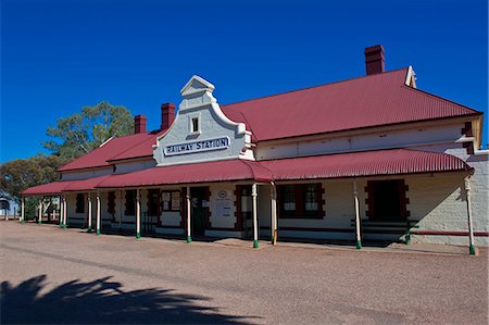 simsearch:841-06030734,k - Historical Railway station in Quorn near the Flinders Range National Park, South Australia, Australia, Pacific Stock Photo - Rights-Managed, Code: 841-06502364