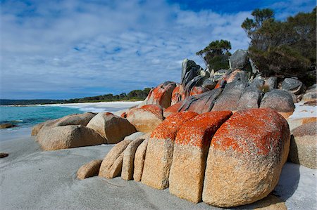 Bay of Fire, voted one of the most beautiful beaches in the world, Tasmania, Australia, Pacific Foto de stock - Con derechos protegidos, Código: 841-06502400