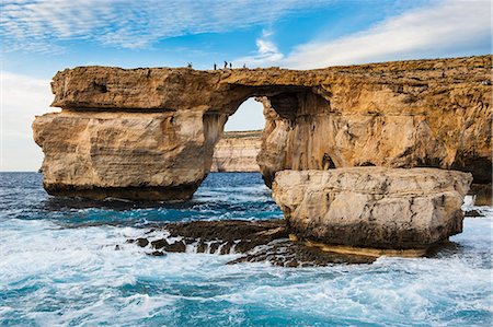 Famous sea arch, the Azure Window, Gozo, Malta, Mediterranean, Europe Stock Photo - Rights-Managed, Code: 841-06502515