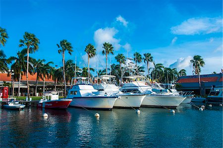 Yacht harbour in downtown Oranjestad, capital of Aruba, ABC Islands, Netherlands Antilles, Caribbean, Central America Stock Photo - Rights-Managed, Code: 841-06502551