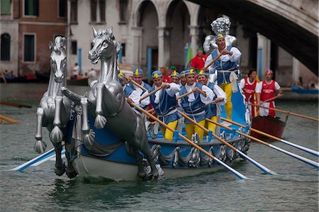 Regata Storica di Venezia, the most important traditional event in Venice, UNESCO World Heritage Site, Veneto, Italy, Europe Foto de stock - Con derechos protegidos, Código: 841-06502561