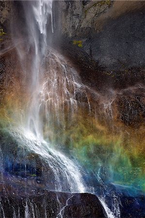 phenomenon - Waterfall in summer sunshine at Foss a Sidu, South coast, Iceland, Polar Regions Stock Photo - Rights-Managed, Code: 841-06502647