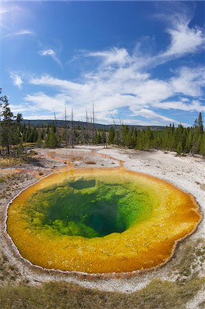 presurizado - Morning Glory Pool, Upper Geyser Basin, Yellowstone National Park, UNESCO World Heritage Site, Wyoming, United States of America, North America Foto de stock - Con derechos protegidos, Código: 841-06502668