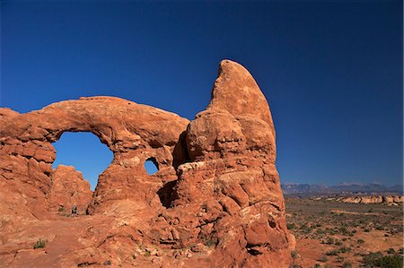 rock - Turret Arch, Arches National Park, Moab, Utah, United States of America, North America Stock Photo - Rights-Managed, Code: 841-06502756