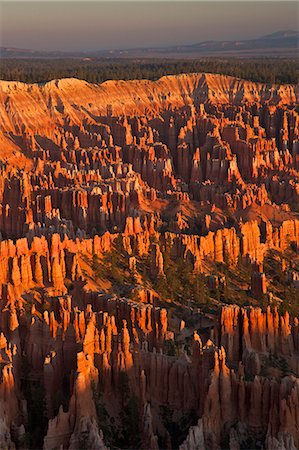 pinnacles desert - Sunrise from Bryce Point, Bryce Canyon National Park, Utah, United States of America, North America Foto de stock - Con derechos protegidos, Código: 841-06502776