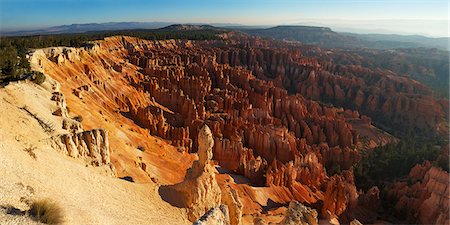 desert not people not buildings not animals - Panoramic photo of sunrise from Inspiration Point, Bryce Canyon National Park, Utah, United States of America, North America Stock Photo - Rights-Managed, Code: 841-06502783