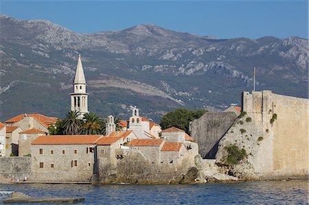 View of Old Town, Budva, Montenegro, Europe Stock Photo - Rights-Managed, Code: 841-06502936