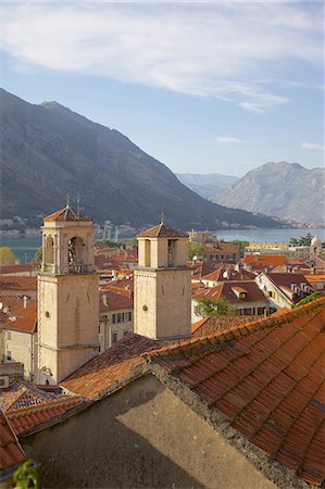 View over Old Town, Kotor, UNESCO World Heritage Site, Montenegro, Europe Foto de stock - Con derechos protegidos, Código: 841-06502987