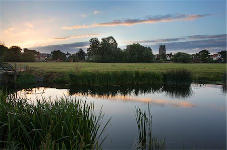 photos of country villages england - Sudbury Water Meadows at dawn, Sudbury, Suffolk, England, United Kingdom, Europe Stock Photo - Rights-Managed, Code: 841-06503005