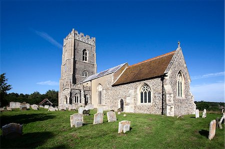 suffolk - St. Mary's Parish Church, Kersey, Suffolk, England, United Kingdom, Europe Fotografie stock - Rights-Managed, Codice: 841-06503006