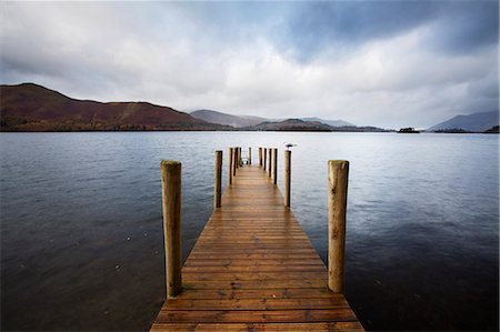 Landing stage on Derwentwater, Lake District National Park, Cumbria, England, United Kingdom, Europe Stock Photo - Rights-Managed, Code: 841-06503039