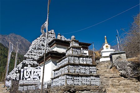 Mani Walls, Solu Khumbu Region, Nepal, Asia Stock Photo - Rights-Managed, Code: 841-06503072