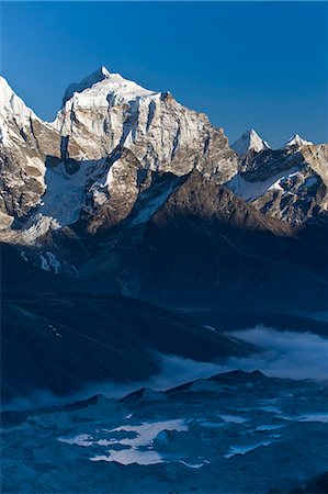 sommet (montagne) - View from Gokyo Ri, 5300 metres, Dudh Kosi Valley, Solu Khumbu (Everest) Region, Nepal, Himalayas, Asia Photographie de stock - Rights-Managed, Code: 841-06503161