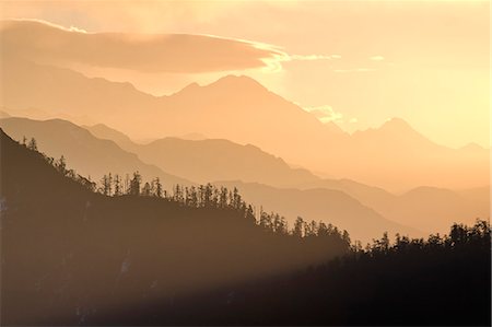 View from Poon Hilll at dawn, Ghorepani, Annapurna Himal, Nepal, Himalayas, Asia Stock Photo - Rights-Managed, Code: 841-06503179