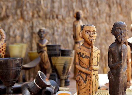 simsearch:841-03673415,k - Carved souvenirs for sale, Chencha, Dorze, Ethiopia, Africa Fotografie stock - Rights-Managed, Codice: 841-06503322