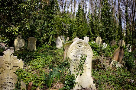 Graves at Highgate Cemetery, London, England, United Kingdom, Europe Stock Photo - Rights-Managed, Code: 841-06503348