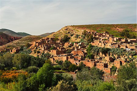 Berber village near Tahnaout, High Atlas, Morocco, North Africa, Africa Fotografie stock - Rights-Managed, Codice: 841-06616464