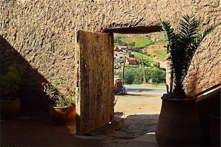 Doorway, near Tahnaout, High Atlas, Morocco, North Africa, Africa Stock Photo - Rights-Managed, Code: 841-06616465