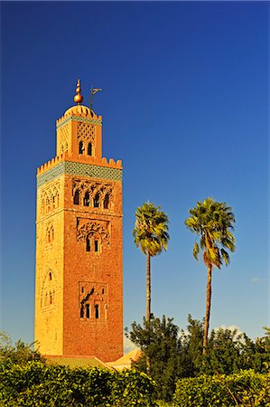 Koutoubia Mosque, Marrakesh, Morocco, North Africa, Africa Stock Photo - Rights-Managed, Code: 841-06616491