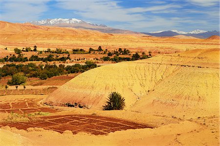 View of High Atlas mountains, Ait-Benhaddou, Morocco, North Africa, Africa Foto de stock - Con derechos protegidos, Código: 841-06616521