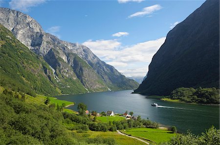 Naeroyfjorden, near Bakka, Sogn og Fjordane, UNESCO World Heritage site, Norway, Scandinavia, Europe Stock Photo - Rights-Managed, Code: 841-06616555