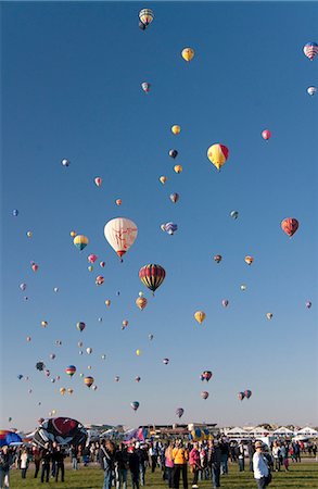 people and air - The 2012 Balloon Fiesta, Albuquerque, New Mexico, United States of America, North America Stock Photo - Rights-Managed, Code: 841-06616618