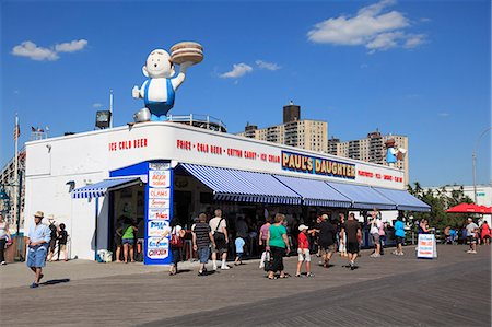 Boardwalk, Coney Island, Brooklyn, New York City, United States of America, North America Stock Photo - Rights-Managed, Code: 841-06616640