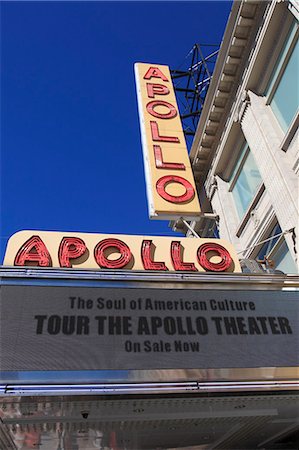Apollo Theater, 125th Street, Harlem, Manhattan, New York City, United States of America, North America Photographie de stock - Rights-Managed, Code: 841-06616656