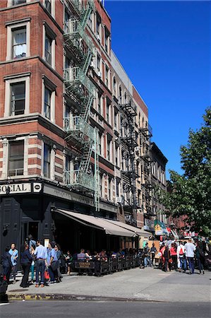 Street scene, Lenox Avenue, Harlem, Manhattan, New York City, United States of America, North America Stock Photo - Rights-Managed, Code: 841-06616659